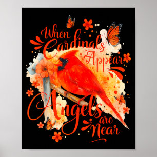 Cardinals Appear When Angels Are Near Memorial Quo Poster