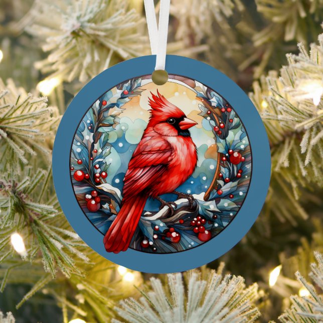 Cardinals Appear When Angels Are Near  Metal Tree Decoration (Insitu)