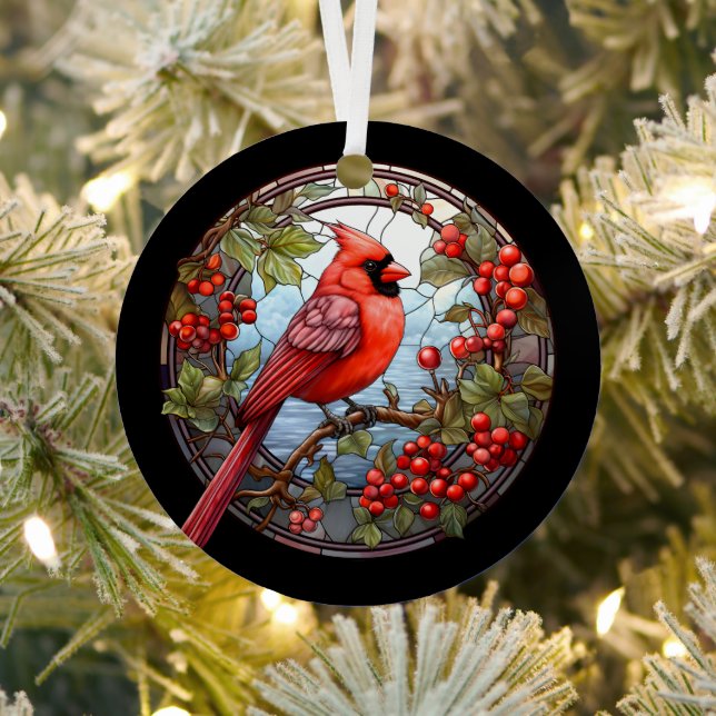 Cardinals Appear When Angels Are Near  Metal Tree Decoration (Insitu)
