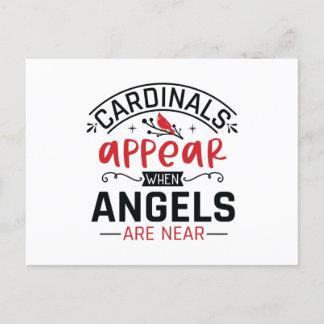 Cardinals Appear When Angels Are Near Postcard