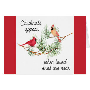 Cardinals appear when loved ones are near