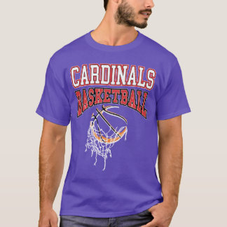 Cardinals Basketball Mom Game Day School Spirit Ca T-Shirt