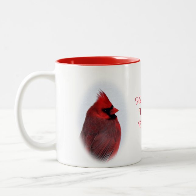 Cardinals Beverage Mug- Personalise Two-Tone Coffee Mug (Left)