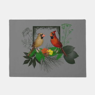 Cardinals Corner Door Mat (Grey)