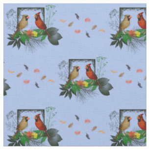 Cardinals Corner Fabric (Light Blue)