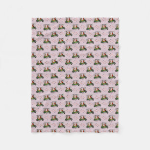 Cardinals Corner Fleece Blanket (Dusty Pink)
