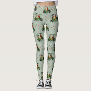 Cardinals Corner Leggings (Light Green)