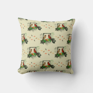 Cardinals Corner Pillow (Cream)