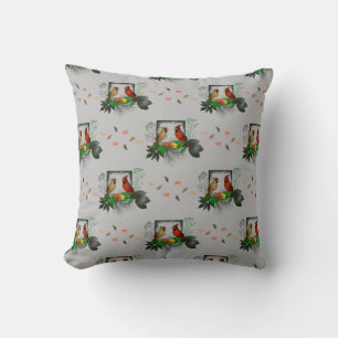 Cardinals Corner Pillow (Silver)