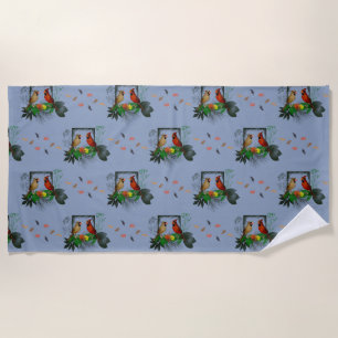 Cardinals Corner Swim Towel (Light Blue)
