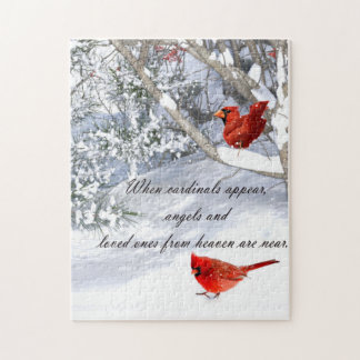 cardinals from heaven   jigsaw puzzle