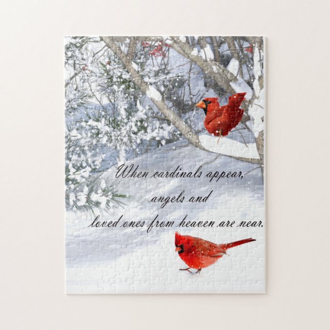 cardinals from heaven   jigsaw puzzle (Vertical)