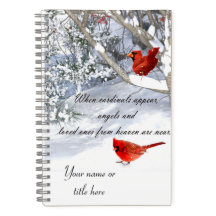 Cardinals from heaven notebook journal