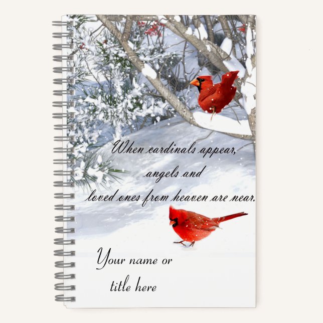 Cardinals from heaven notebook journal (Front)