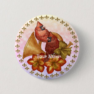 Cardinals Horn  6 Cm Round Badge