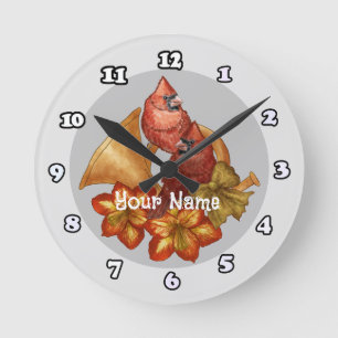 Cardinals Horn Clock 