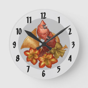 Cardinals Horn Clock