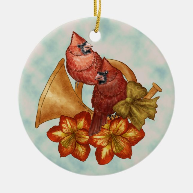 Cardinals Horn ornament (Front)
