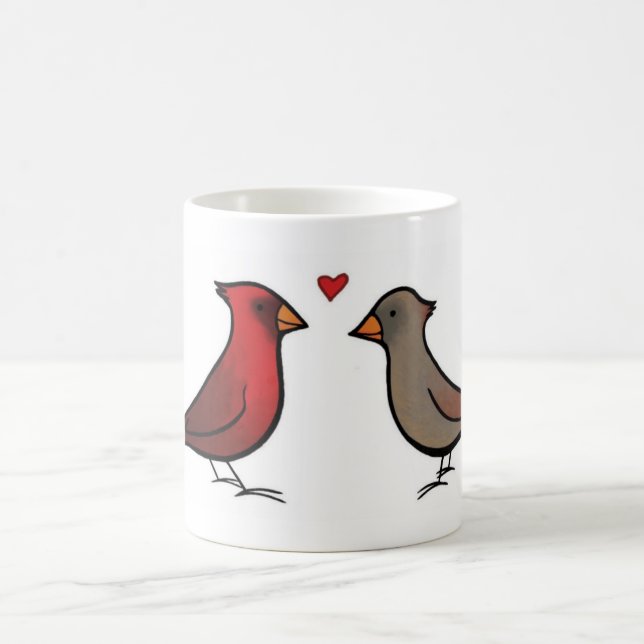 Cardinals in Love Mug (Center)