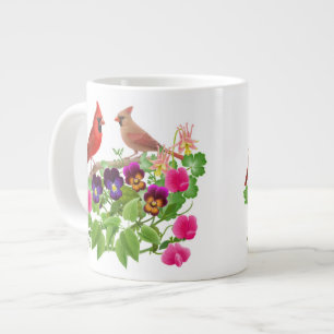 Cardinals in the Garden Mug