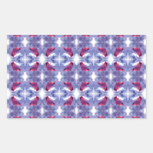 Cardinals in the Snow Rectangular Sticker