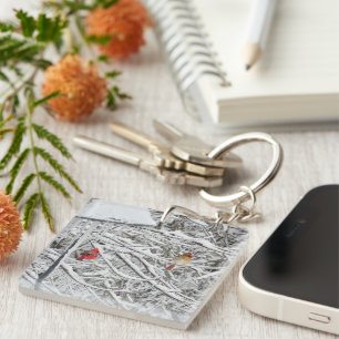 Cardinals Key Ring