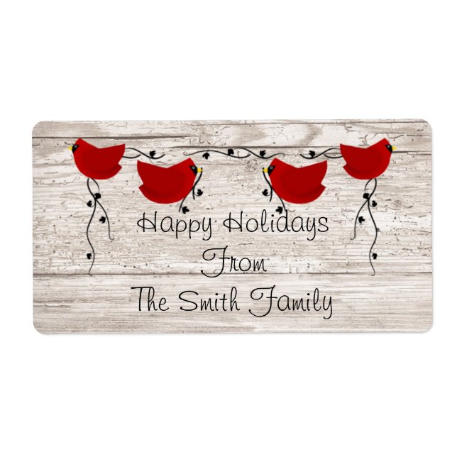 Cardinals Label (Front)