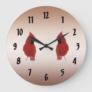 Cardinals Large Clock