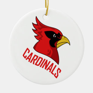 Cardinals Mascot Ceramic Ornament
