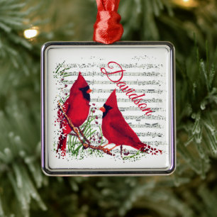 Cardinals Metal personalised Ornament