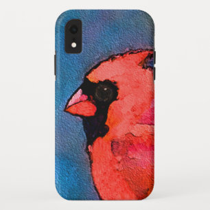 Cardinals on the Fence Painting - Original Art iPhone XR Case