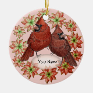 Cardinals Poinsettia ornament