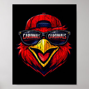 Cardinals retro gift for men women boys girls kids poster