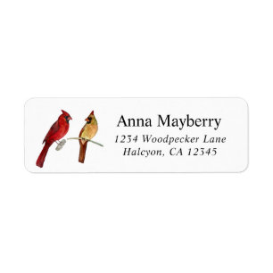 Cardinals Return Address Label