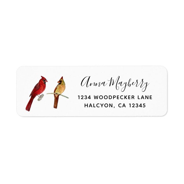 Cardinals Return Address Label (Front)