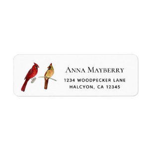Cardinals Return Address Label