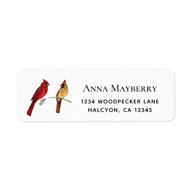 Cardinals Return Address Label (Front)