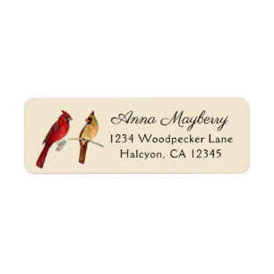 Cardinals Return Address Label