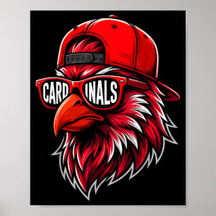 Cardinals vintage design men women kids poster
