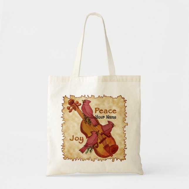 Cardinals Violin tote bags (Front)
