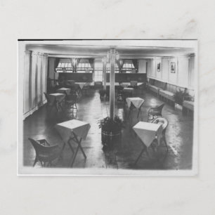 Cardington, Airship R101, Lounge, ballroom Postcard