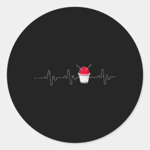 Cardio Drumming Hebeat Fitness Class Gym Workout E Classic Round Sticker