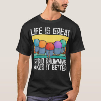 Cardio Drumming Retro Vintage Gym Fitness Class Wo T-Shirt