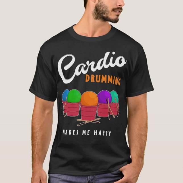 Cardio Drumming Squad Group animal african  T-Shirt (Front)