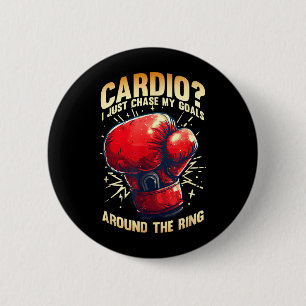 Cardio_ JUST Chase My Goals Around The Ring 6 Cm Round Badge