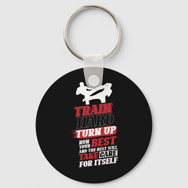 Cardio Kickboxing Design For Kickboxer  Key Ring (Front)