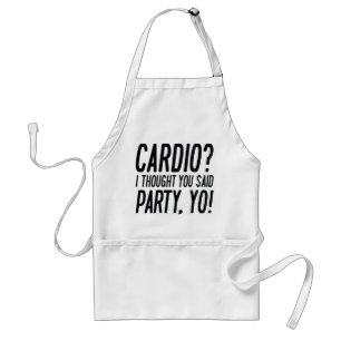 Cardio Party Yo Standard Apron