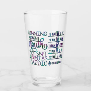 Cardio Water Time/Measurement Glass