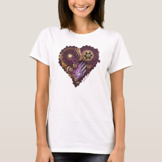 CardioArt-Assembled Heart in Purple and Gold II T-Shirt