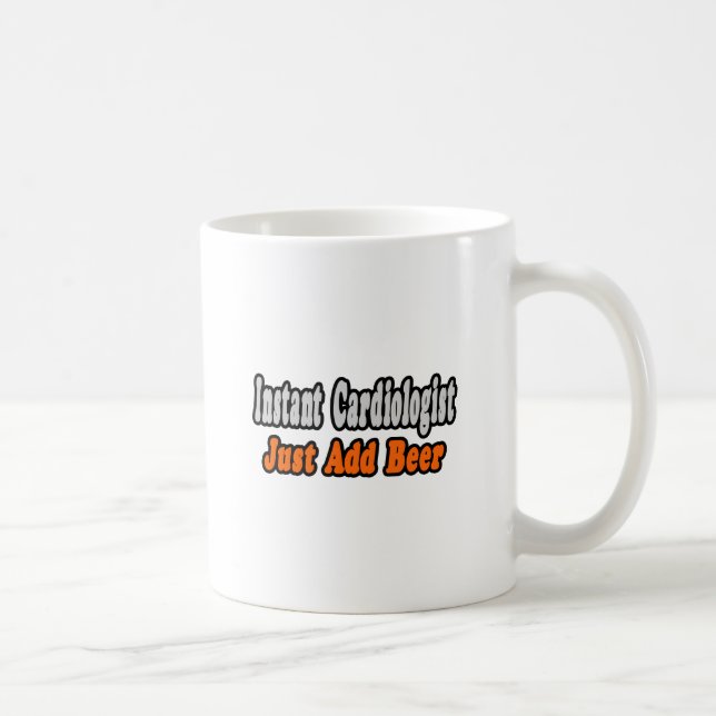 Cardiologist...Add Beer Coffee Mug (Right)